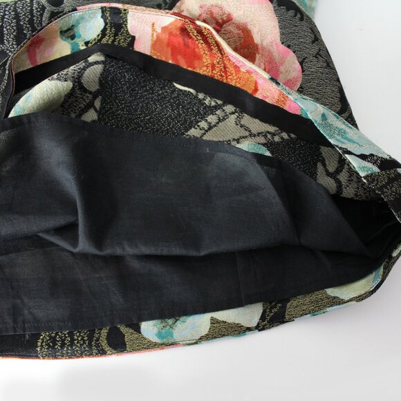 ANTHROPOLOGIE Leifsdottir Women’s Silk Blend Roses Brocade Blouse Top size 0 - Picture 7 of 9